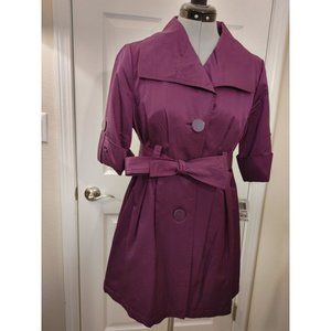 Ambition Purple Short Sleeve Coat NWT Medium